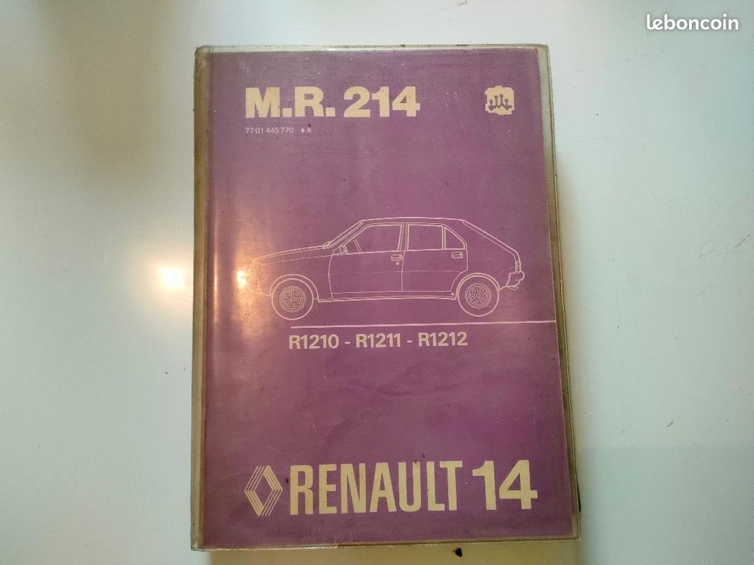 Manuel de réparation M.R.214 pour Renault R14 (image 1)
