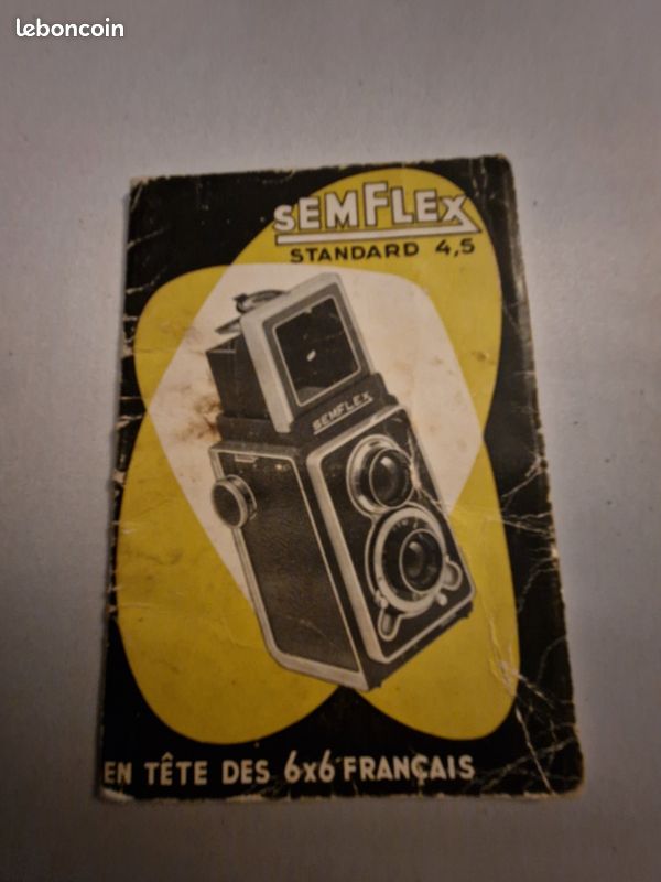 SEM SEMFLEX STANDARD PARTS/REPAIR TLR CAMERA SOM BERTHIOT 75MM 3.5 FLOR LENS