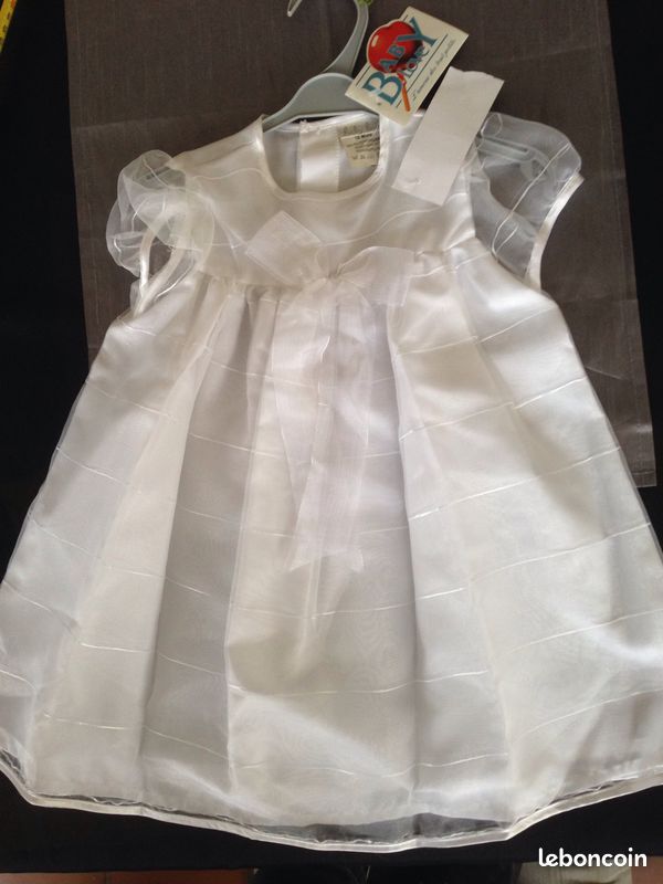 Sapa14 ROBE de CÉRÉMONIE ou de BAPTEME 18 MOIS (image 1)