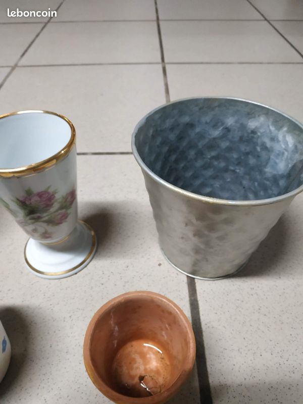 Lot de 5 petits pots à fleurs décoratifs (image 3)