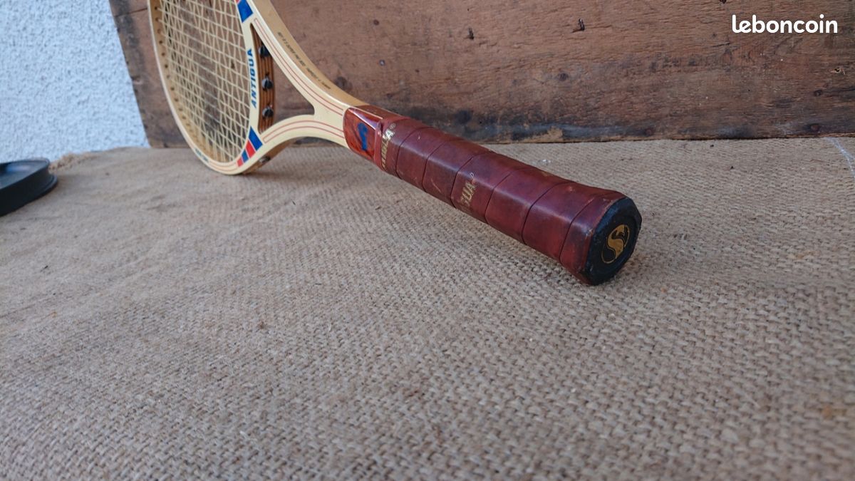 Ancienne Raquette De Tennis En Bois Vintage – Magnus Racket Corp Aristocrat – Cadre Bois États-Unis