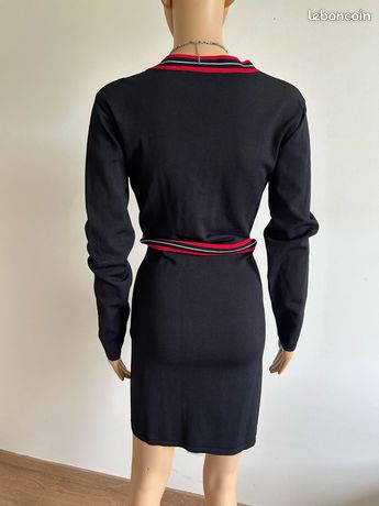 Robe Pull Noire Et Grise Morgan Taille S - Occasion En Très Bon état (TBE)