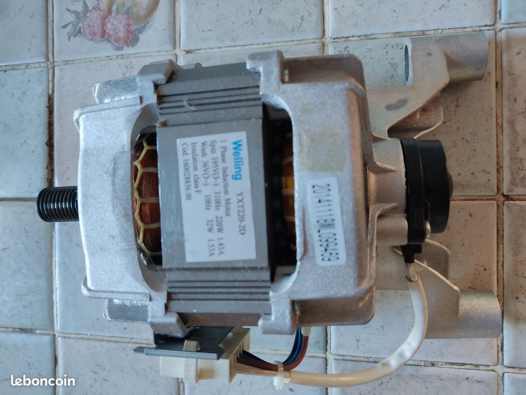 Moteur électrique Welling YXT220-2C(L) Pour Machine à Laver Hotpoint Ariston AQUALTIS