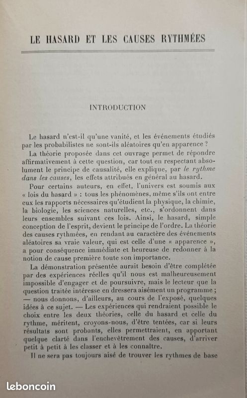 Le Hasard et les causes rythmées - Gaston Baudez - Paris, Dunod, 1952 (image 5)