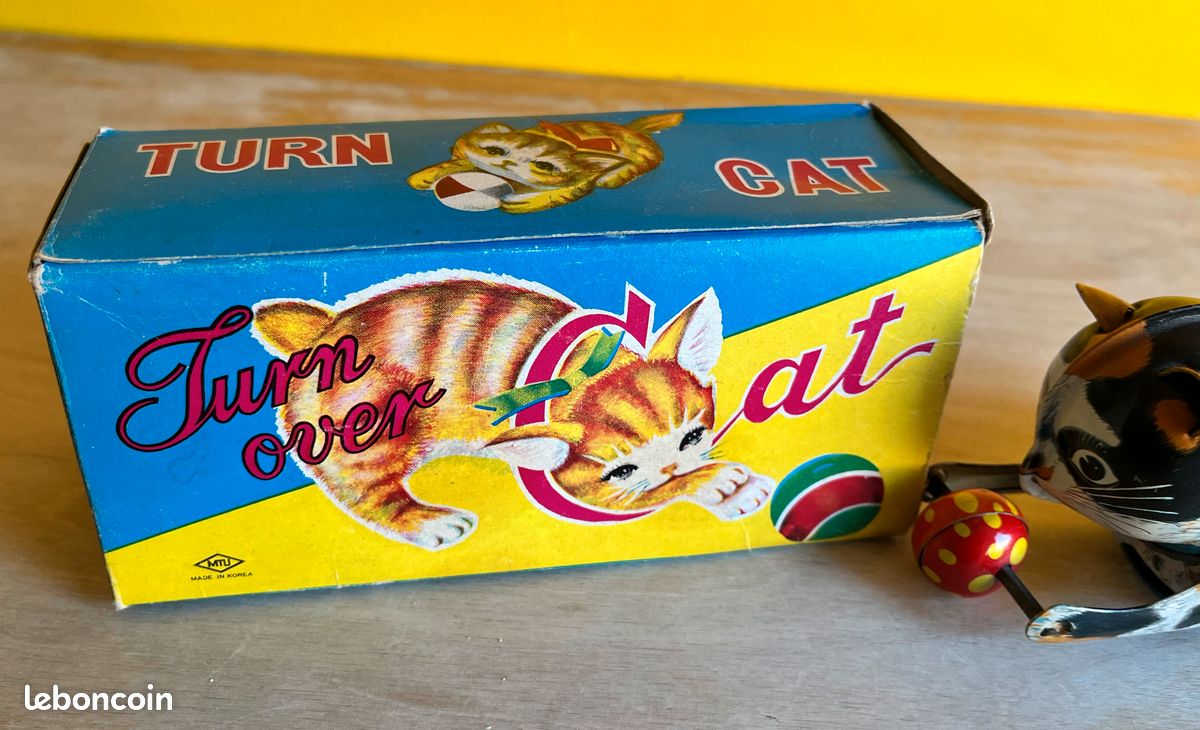 ANCIEN JOUET TÔLE chat mecanique ancien DBGM.Brev.SGDG, Joustra EUR 23
