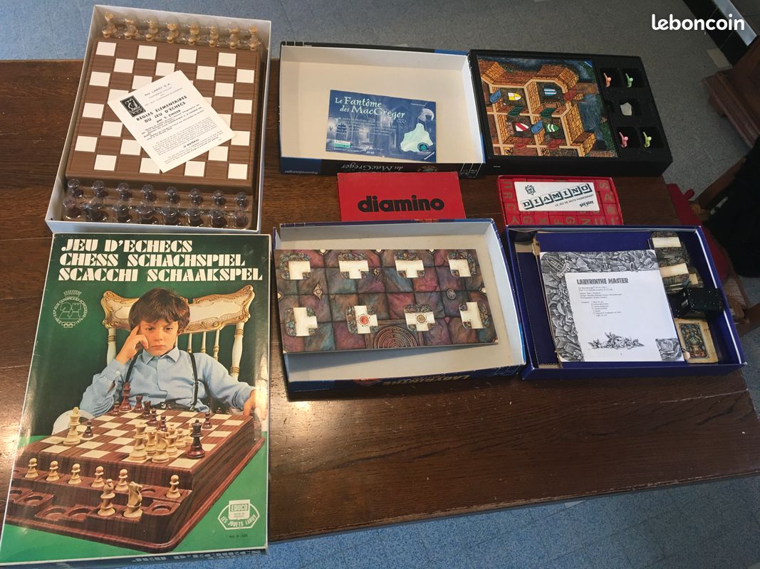 Ancien Jeu De Société LE BANCROCHE – Complet, Couvercle Taché/déchiré, France