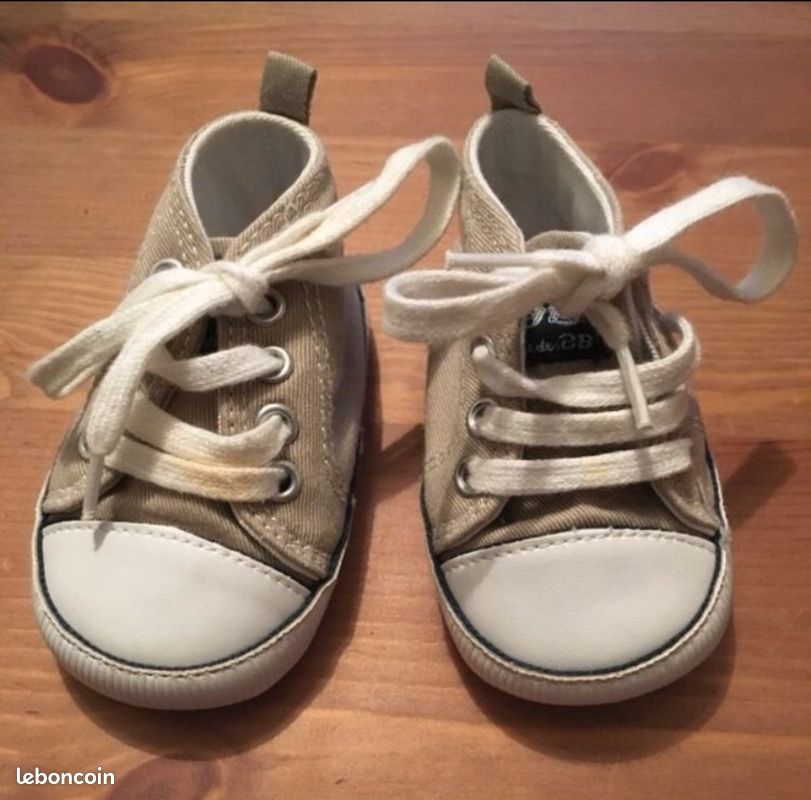 Chaussures bébé type converse /kittyange (image 1)