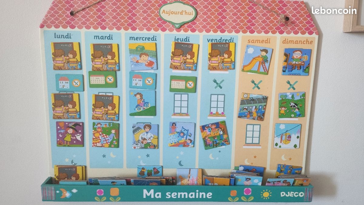 Semainier à aimants organiseur ma semaine djeco (image 2)