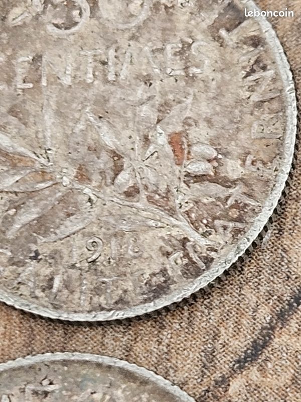 50 centimes semeuse rare et 10 francs turin (image 4)
