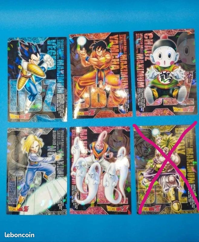 CARTES DBZ - LOT - Collection 100 Cartes - Dragon Ball Z TCG Perfection