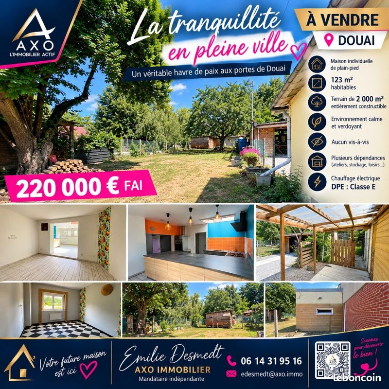 Maison 5 pièces 122 m² · à Douai · 122 m² · 220 000 €