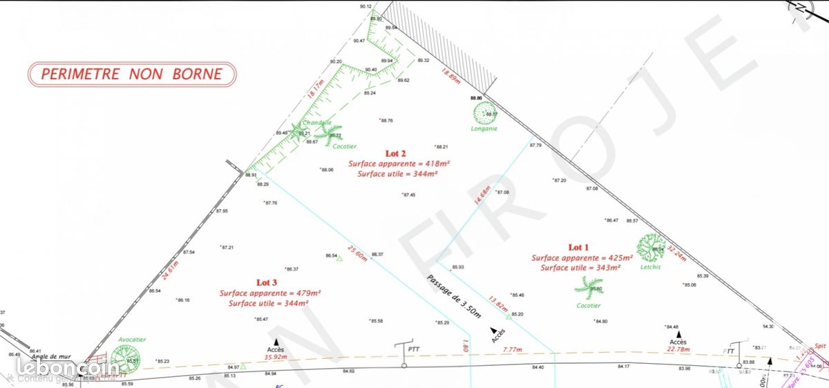 Terrain 344 m² · à Saint-Joseph · 344 m² · 96 000 €