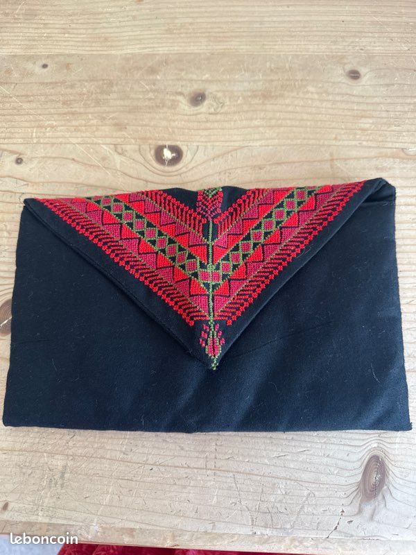 Pochette en tissu 26x18 tissée main (image 1)