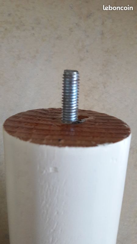 Pied de lit bois peint hauteur 14,5 cm (image 2)