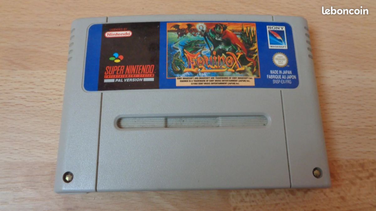 Jeu super nintendo EQUINOX (image 2)