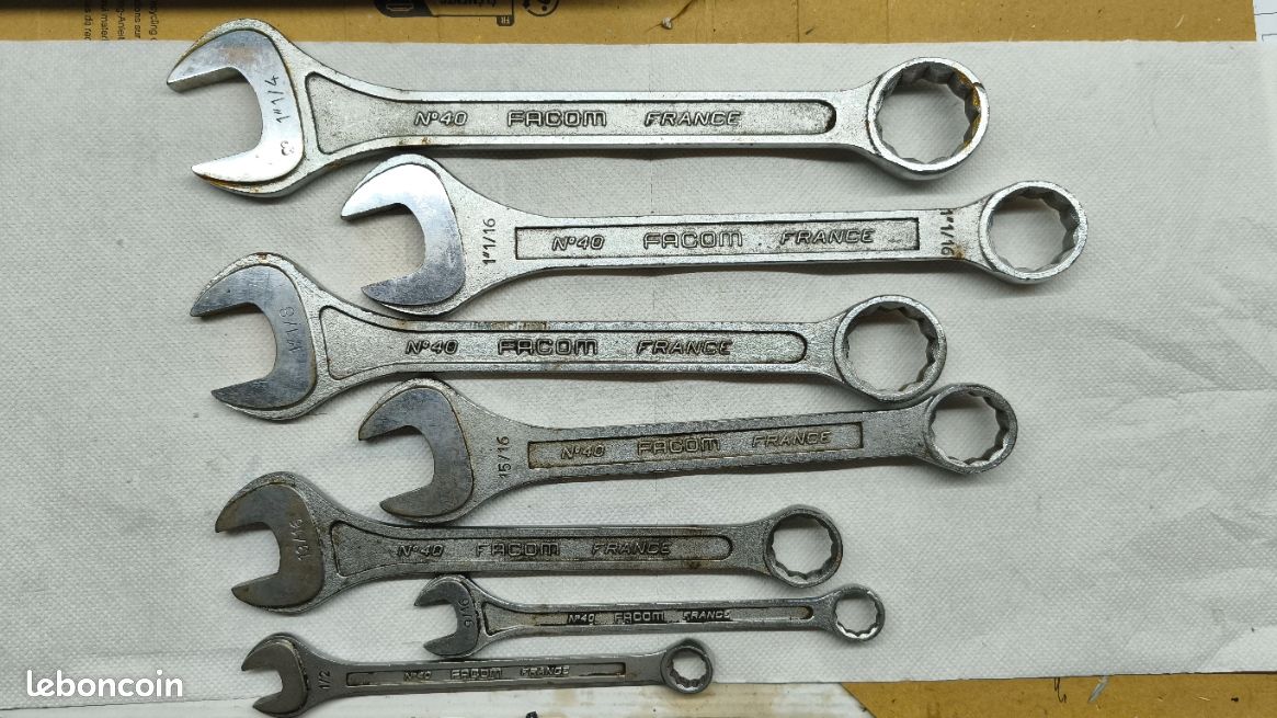 FACOM Clé mixte, 14 mm FACOM Sc 40 14