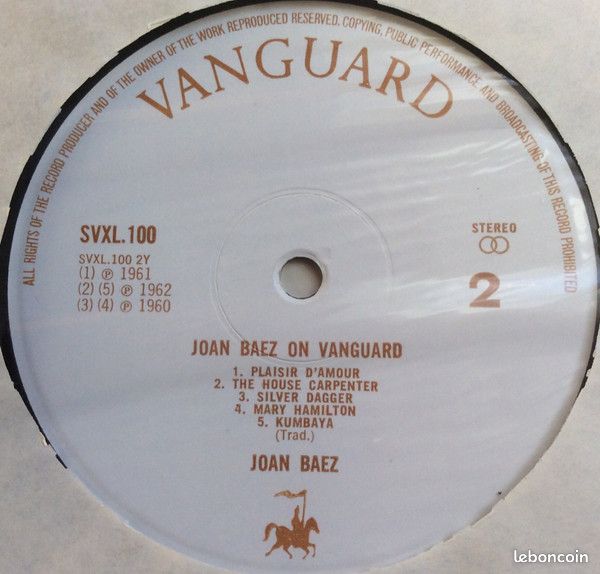 BAEZ Joan, Joan Baez on Vanguard, SVXL 100 (image 4)