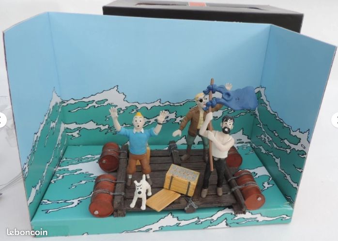 Figurine Hergé Moulinsart – Haddock à Cheval, Coke En Stock, Tintin 1999, Plomb