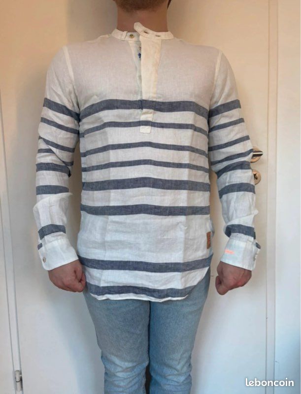 Chemise lin homme Scotch & Soda T. S (image 1)