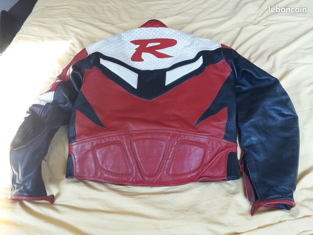 Blouson dé moto yamaha fait main blouson en cuir