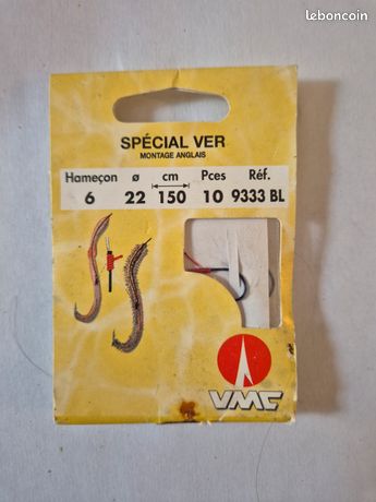 Peche pochette hameçons monté special ver - Sport & Plein air
