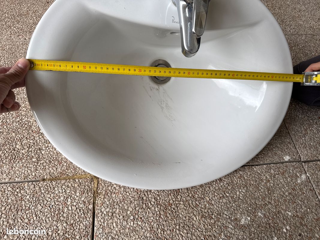Vasque simple porcher 57 cm (image 1)