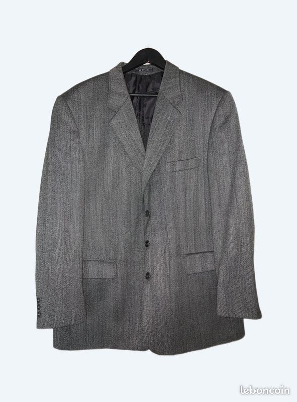 Veste grise 100 % pure laine taille 52 de Fursac (image 1)
