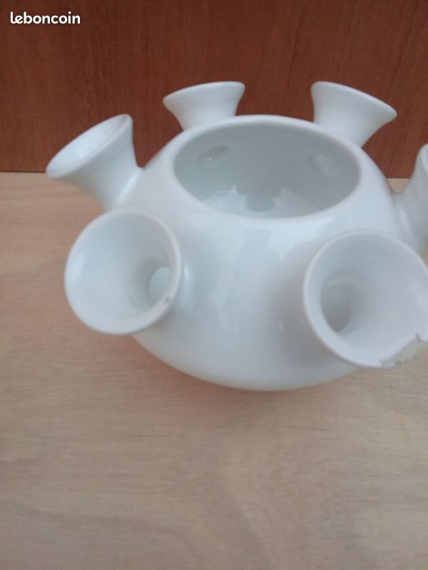 Vase En Céramique Signée Pol Chambost Années 50 (image 6)
