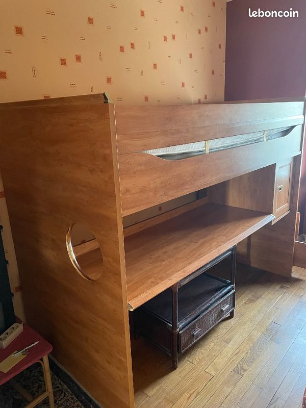 Lit (1p)en hauteur et bureau GAUTIER (image 9)