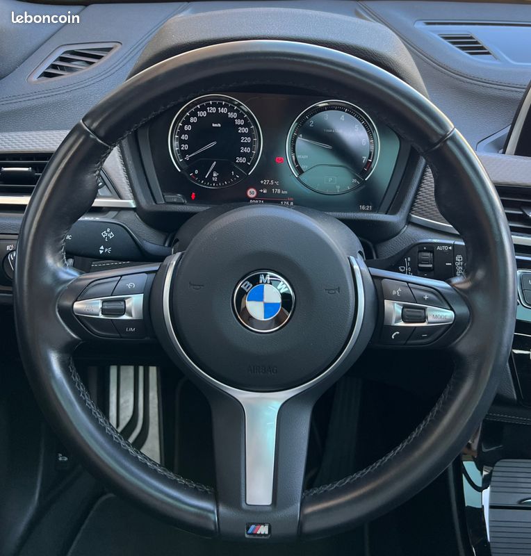 BMW X2 18i 140ch M-SPORT SDRIVE DKG7 - TOIT OUVR/HAYON ELEC/CARPLAY/LED AMBIANCE/CAMÉRA/CUIR (image 16)