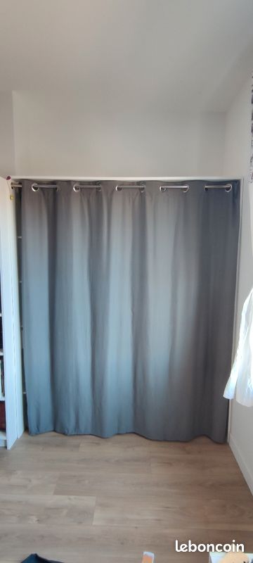 Armoire Dressing avec rideaux (170,5 cm) (image 2)
