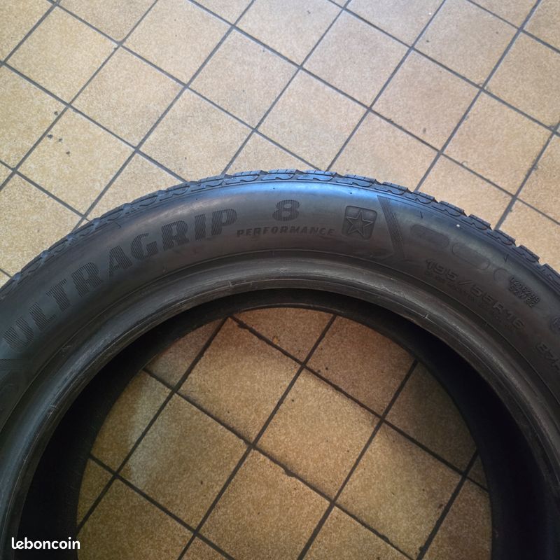 2 Pneus Goodyear 195 55 16 Hiver (image 2)