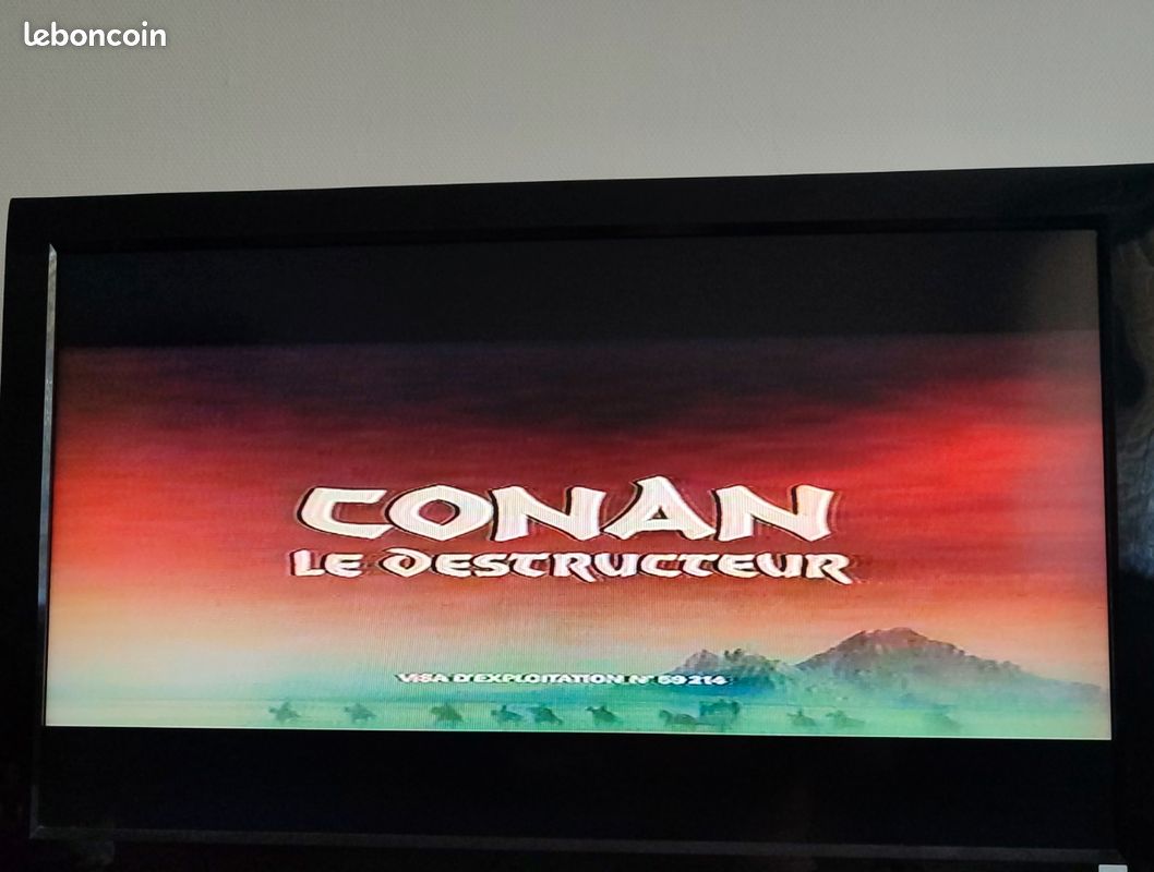 Conan le Destructeur / Cliffhanger VHS (Enregistrement TV) Jaquette Télé K7 (image 6)