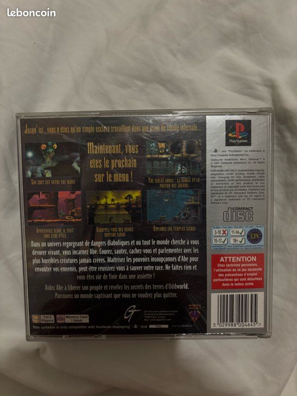 Oddworld l'exode d'abe Playstation PS1 Complet Bon Etat