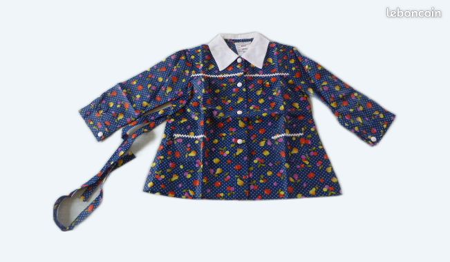 Robe Vintage 70s Psychédélique - Made in France - 3 Ans - NEUVE (image 1)