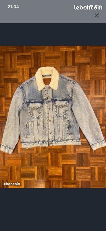 Veste en jean Levi's Sherpa Trucker (Gamme Premium) — Taille S (image 1)