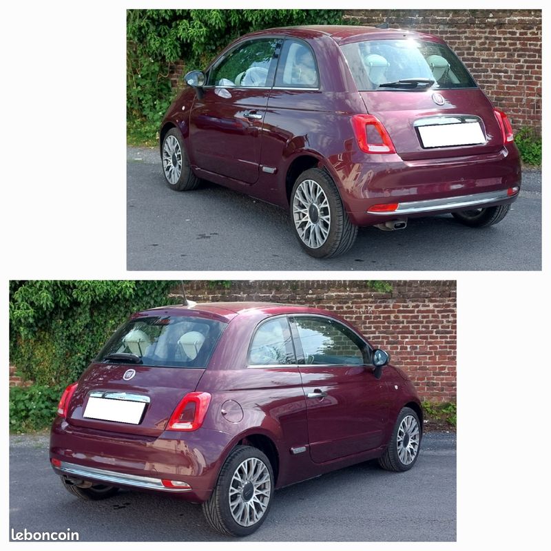 FIAT 500 1.2 i 69 Cv SERIE LOUNGE CLIM-JA-CITY-S&S-TOIT PANO-RAD-BLU-GPS-CARPLAY-LIM-SEMI CUIR (image 2)
