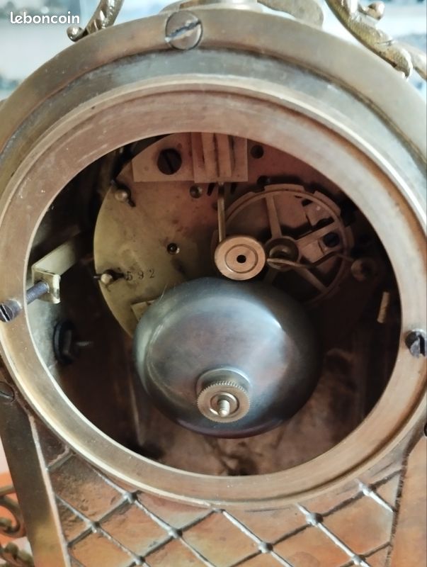 Pendule en bronze et marbre (image 5)