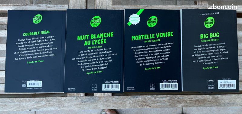 Lot 4 livres heures noires neufs (à partir de 12 ans) (image 2)