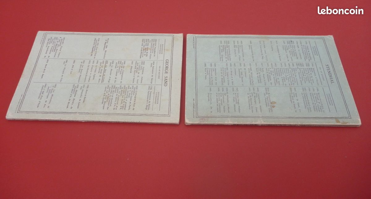 LOT : 2 livres anciens PAGES CHOISIES Stendhal + LA MARE AU DIABLE George Sand Hachette - TBE (image 4)