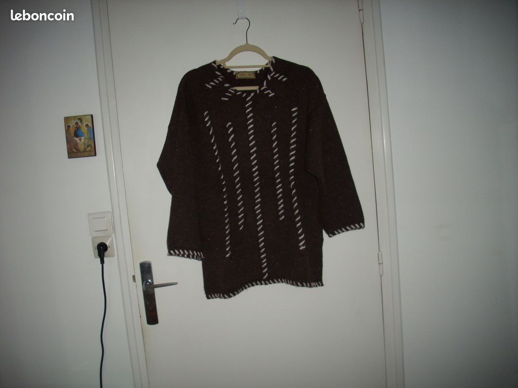 Pull Léger Tequila Solo En Laine Et Cachemire Noir - Taille 38, Occasion Très Bon état, Doux Et Brillant