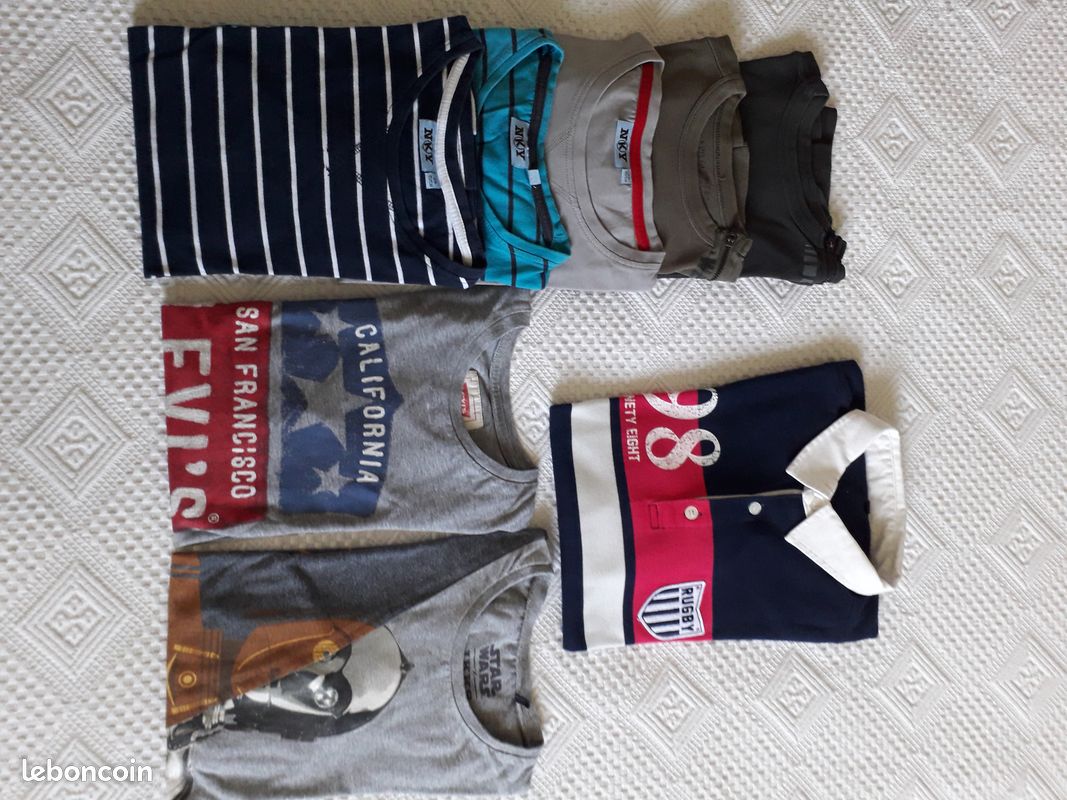 Lot TS et Polos manches longues 12 ans (image 1)