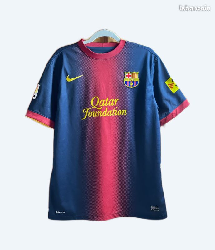 FC Barcelone T-shirt Messi – Collection Officielle, Coton, Taille Adulte XL, Noir, Pour Homme