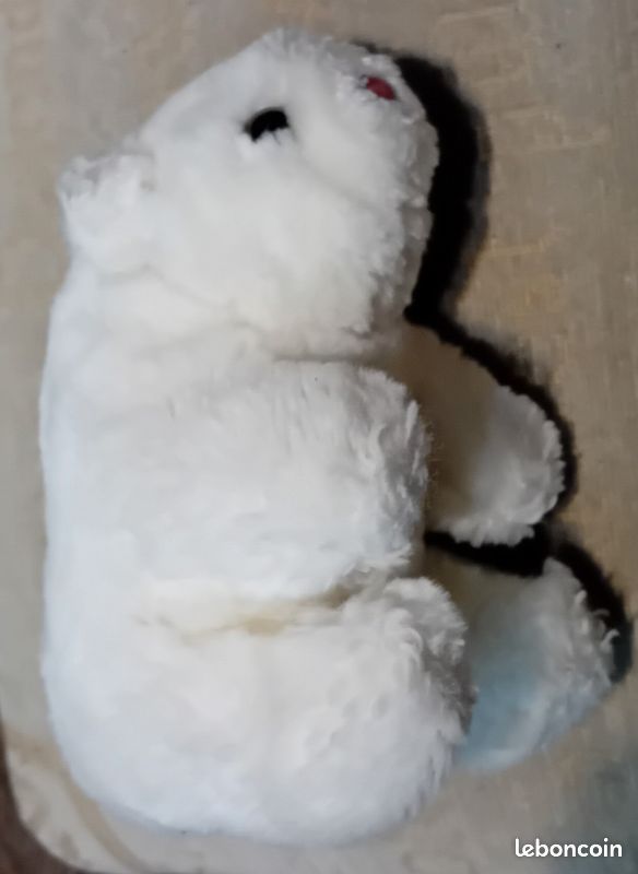 Peluche petit ours polaire vintage (image 3)