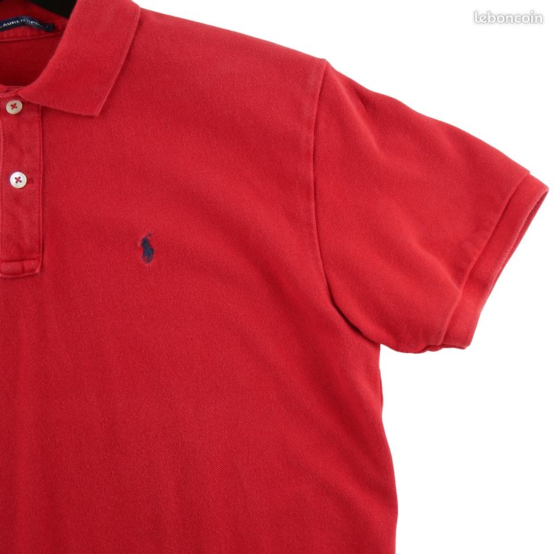 Polo Ralph Lauren Polo manches courtes Femme Taille L Rouge #QWE3760 (image 4)