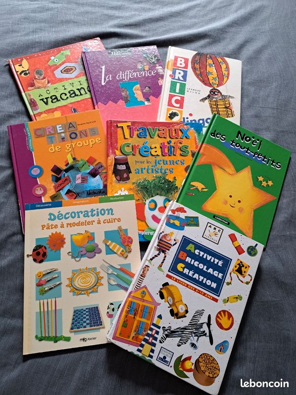 Vends1 lot de 8 livres et activités bricolage (image 1)