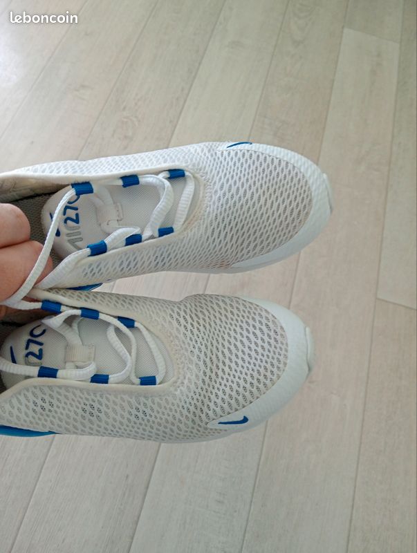 Chaussure Nike 270 Blanche Enfant Nike Air Max 270 Junior Blanc