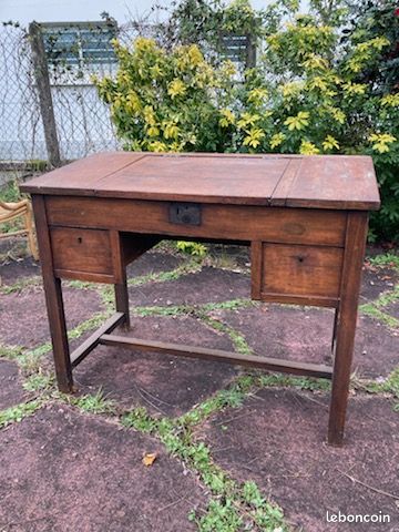 BuREAU EN BOIS BRUT (image 2)