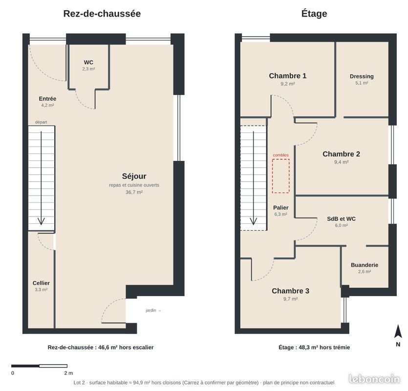 Appartement 4 pièces 92 m² · à Charbonnières-les-Bains · 92 m² · 299 000 €