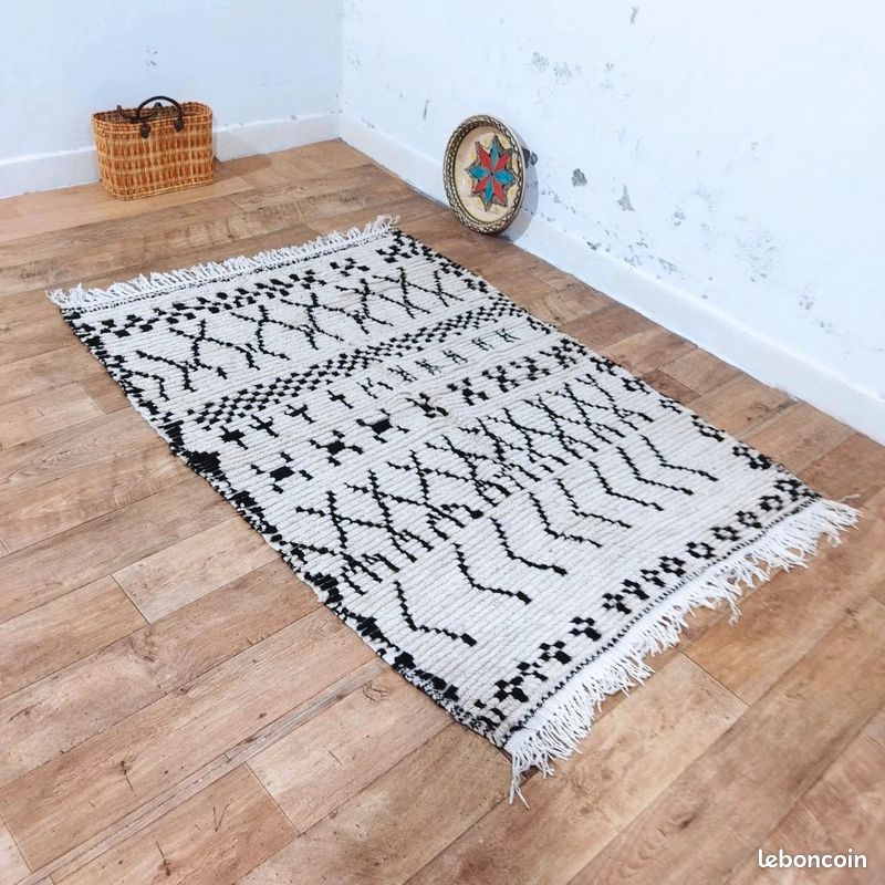 Tapis berbère en laine naturelle – 175 × 125 cm (image 5)